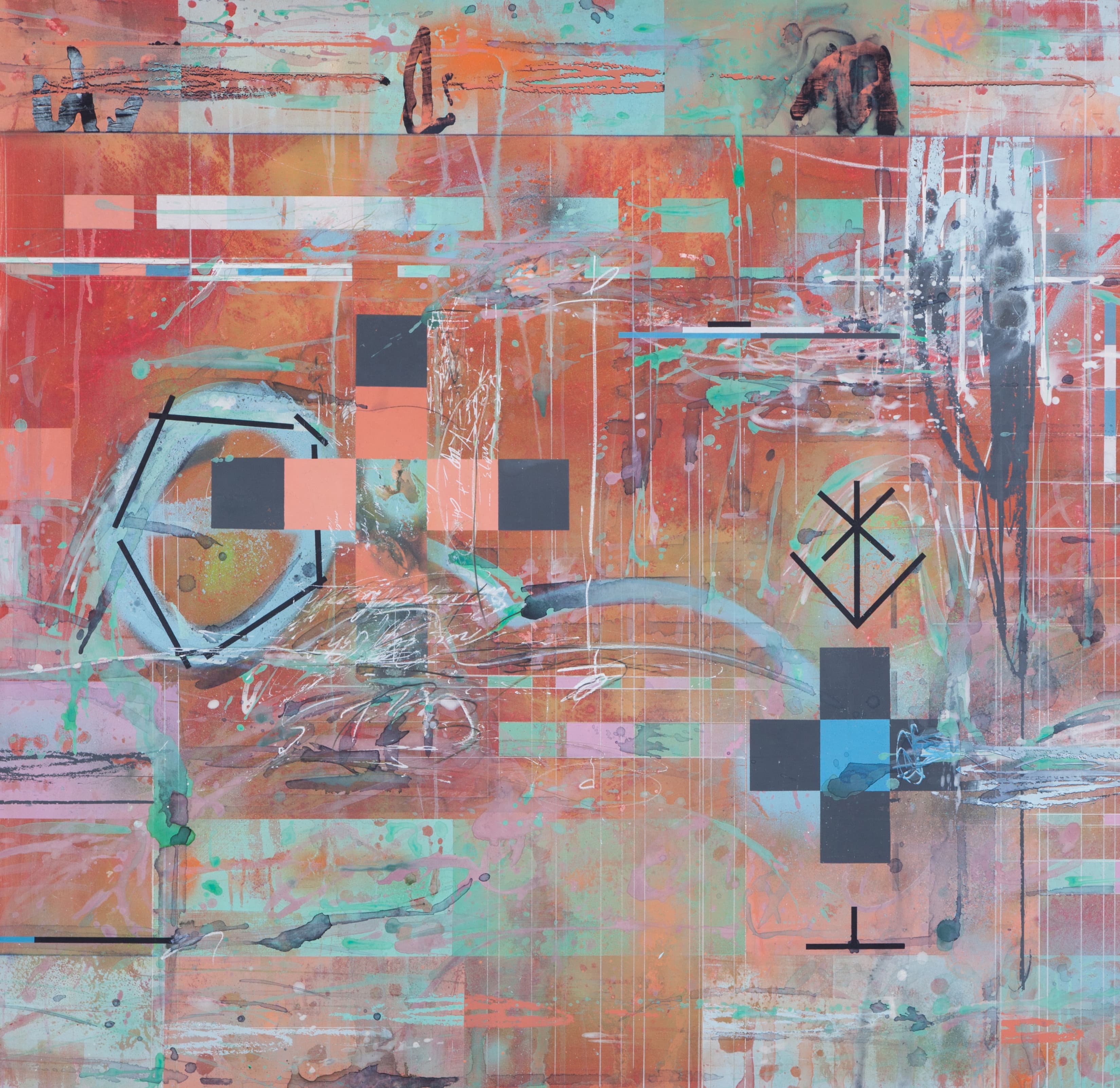 mixed technique on panel
